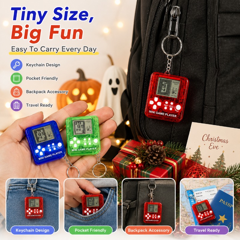 Mini Tetris Game Console Keych - đánh giá và giá Gaming Console Keychain