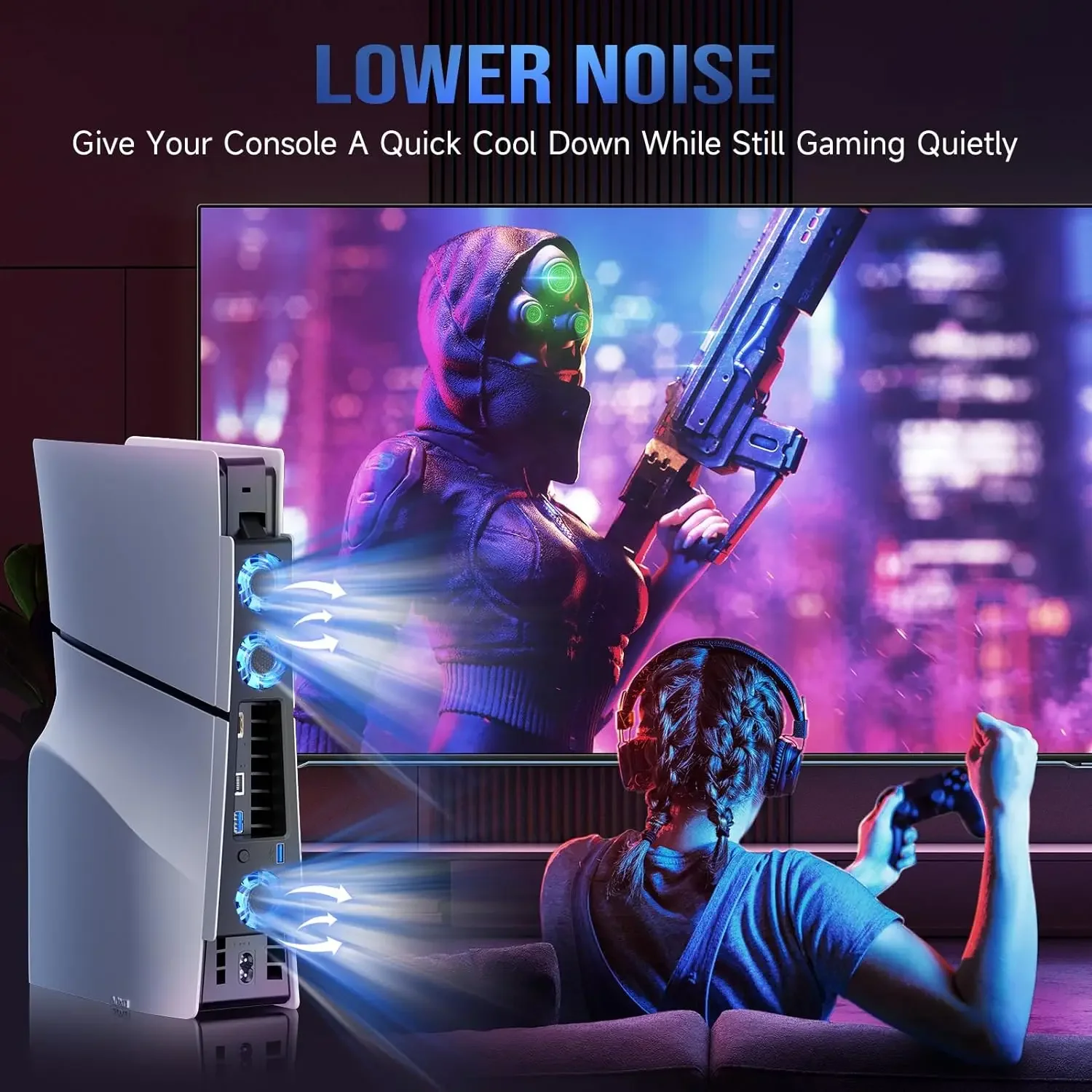 Cooling Fan for PS5 Slim Conso - đánh giá và giá Gaming Console Buttons